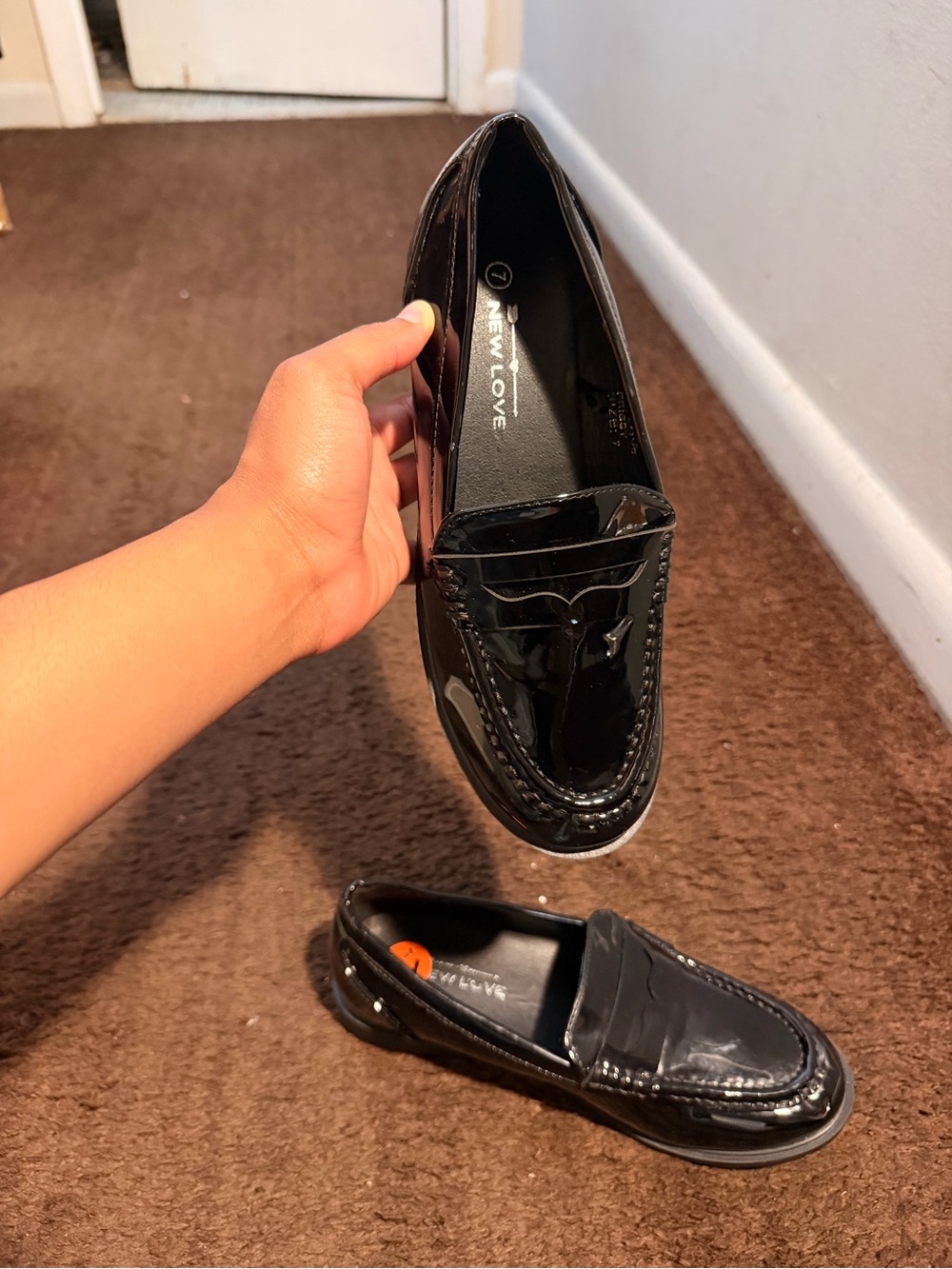 Women’s Black Patent Slip-On Loafers